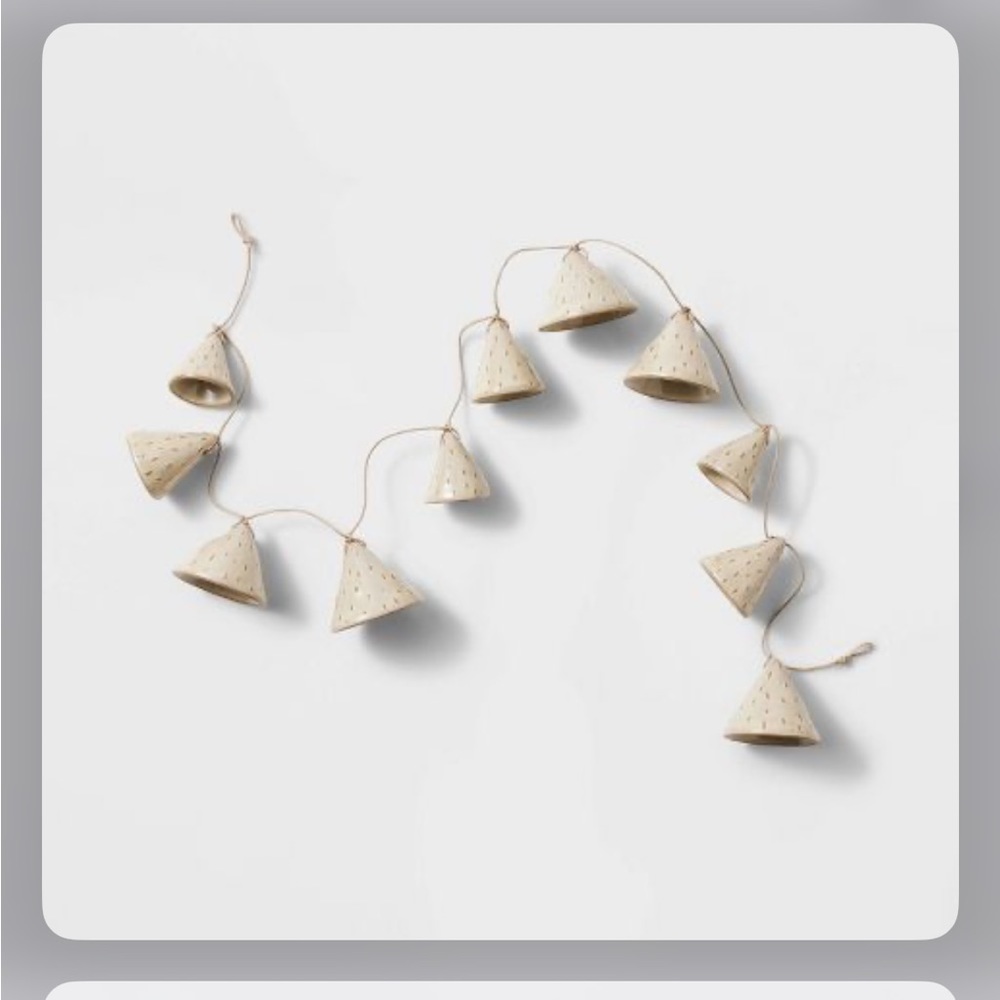 Ceramic Bell Garland - Threshold™ designed with Studio McGee